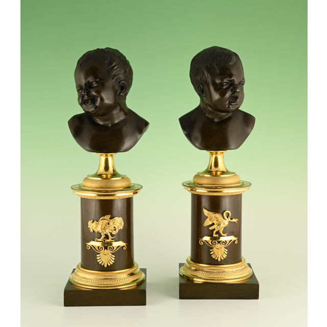 A pair of Empire sculptures