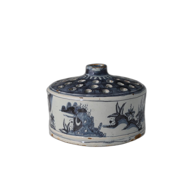 A Delftware flower vase
