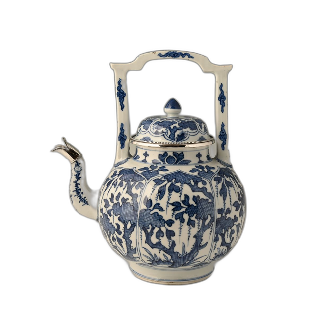 Een Grote Chinese porseleinen theepot