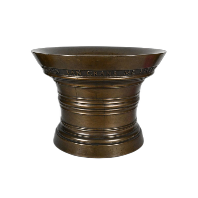 A very large bronze mortar