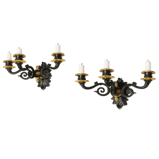 A pair of Charles X wall sconces