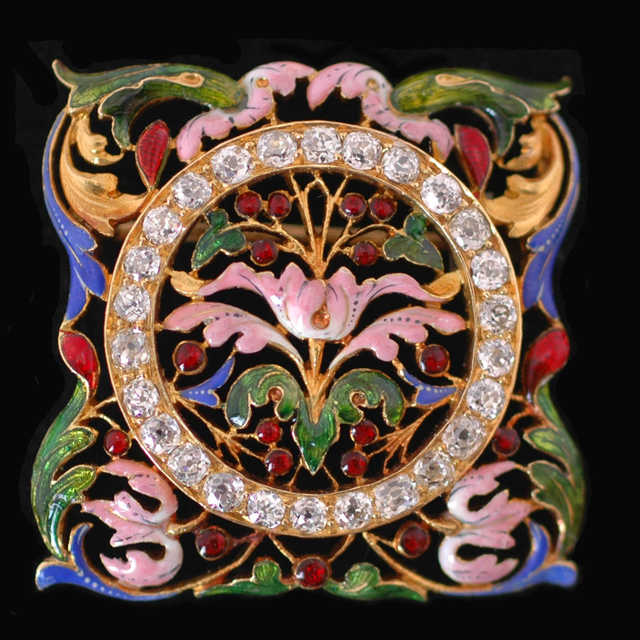 Renaissance revival brooch