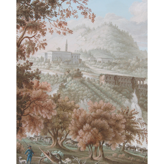 Waterfalls at the villa Mecenate at Tivoli