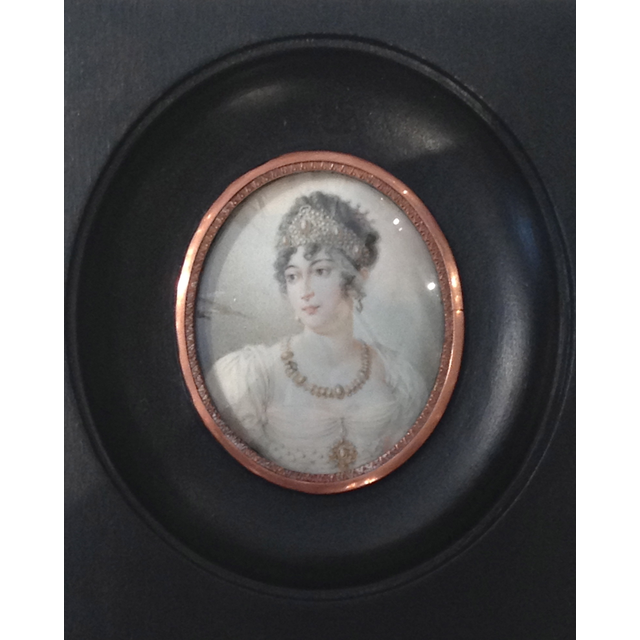 Portretminiatuur Caroline Bonaparte