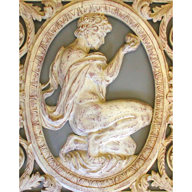 Bovenlicht van een historisch woonhuis: Oordeel van Paris