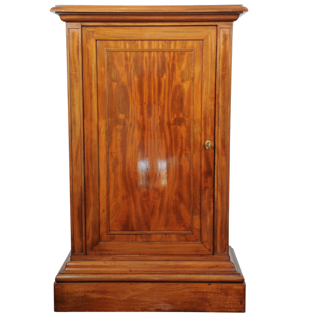 A good French Louis Philippe mahogany one-door cupboard, circa 1840