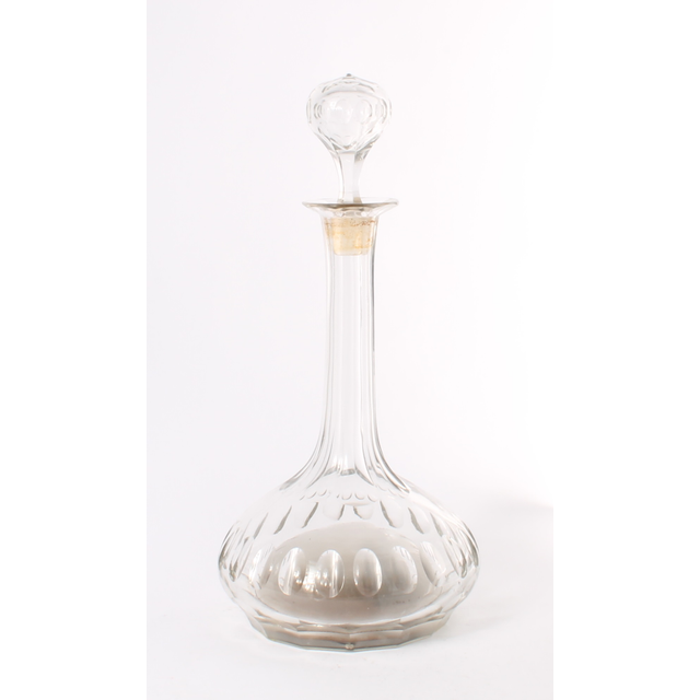 A cut-glass decanter with musical mechanism, circa 1880