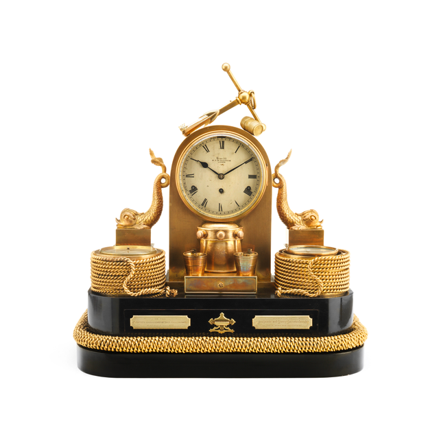 An exceptional 19th century English industrial novelty compendium clock