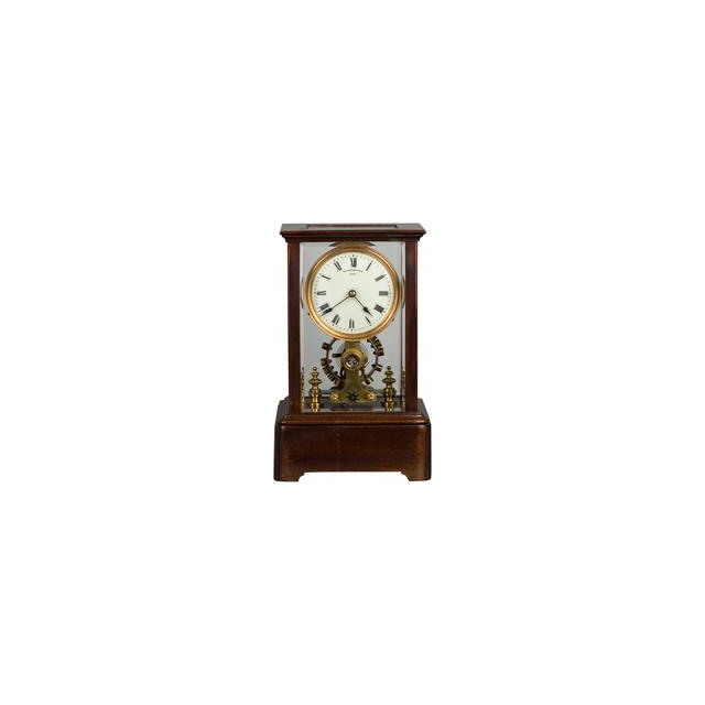A battery powered mantel clock circa 1908 by Eureka Clock Co Ltd.
