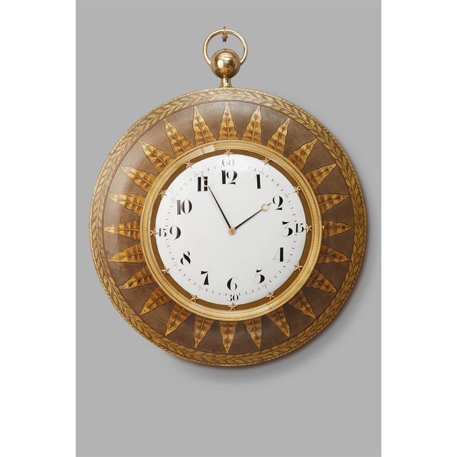 A hugely decorative French ‘Empire’ wall clock, circa 1820