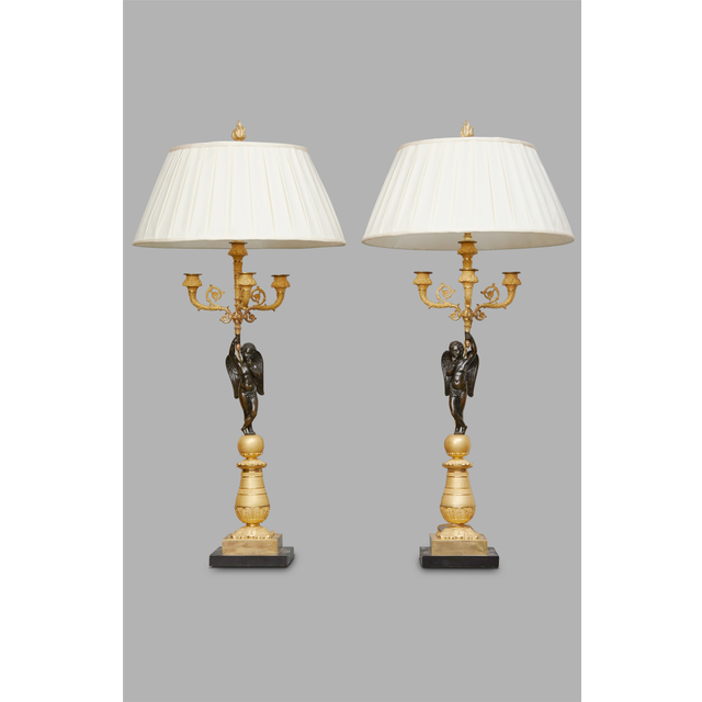 A beautiful pair of French Charles X Candelabras, circa 1830