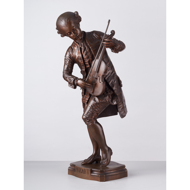 A French Bronze Statue of Mozart, circa 1880
