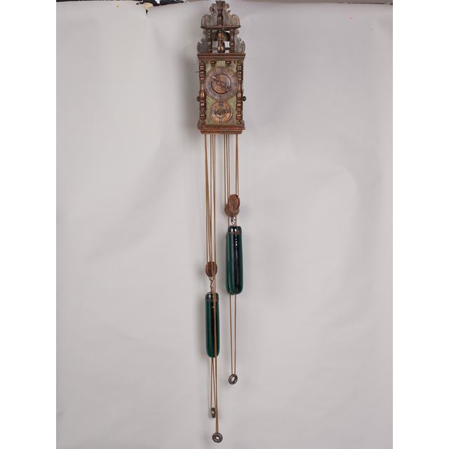 Austrian Exceptional Animated Wall Clock circa 1770