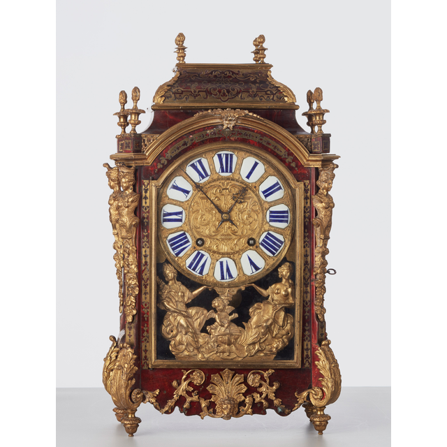 A beautiful French late Louis XIV ‘Religieuse’ mantel clock by Bonneual, circa 1700