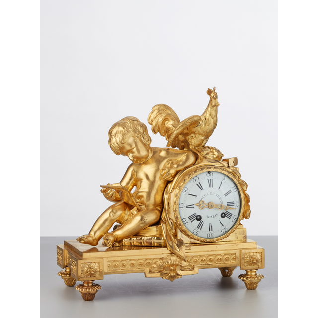 A classic early Louis XVI pendule by Charles du Tertre, circa 1780