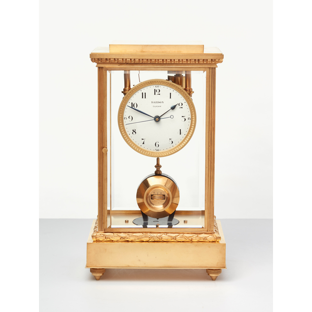 Une horloge de cheminée électrique française (à pile) de Bardon Clichy, vers 1925