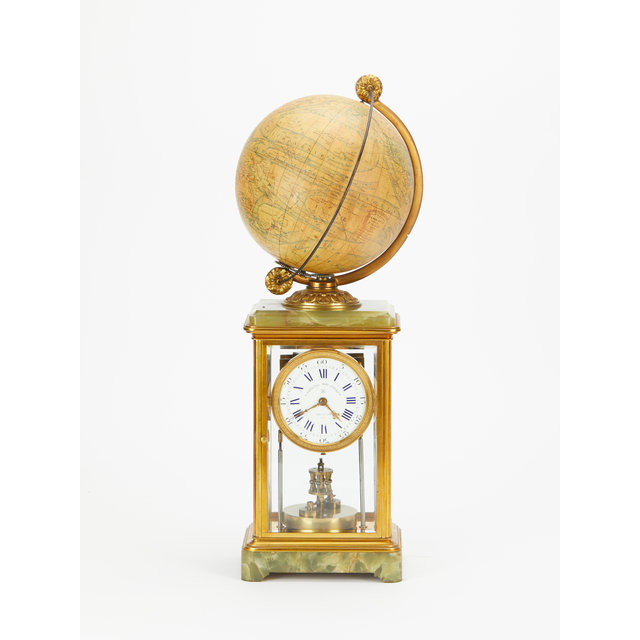Year running 4 glass mantel clock