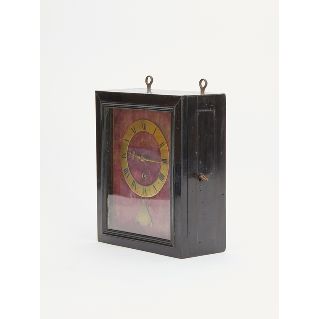 French religieuse wall clock with verge escapement pendulum