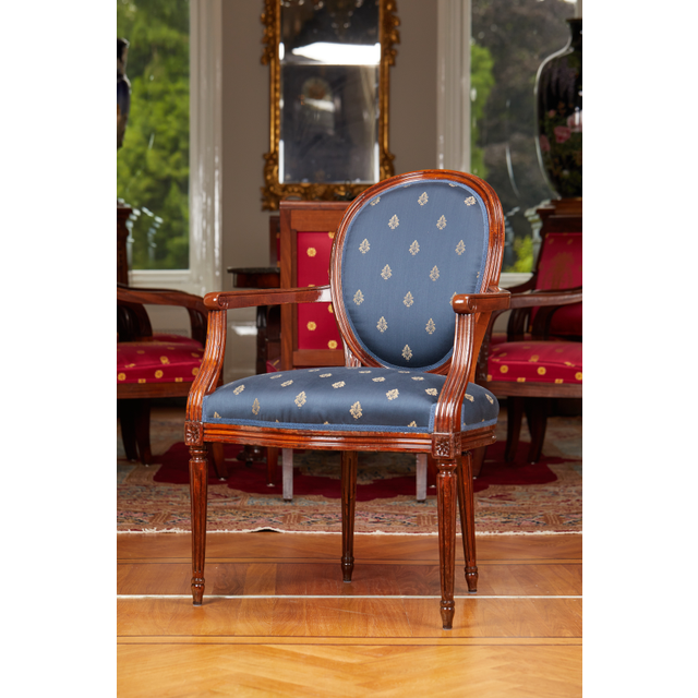 Louis XVI upholstered armchair