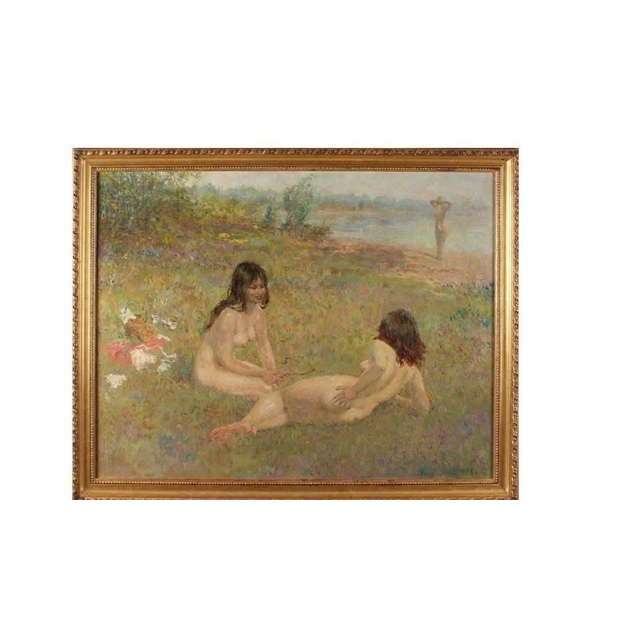 P194 Harry Maas girls in a meadow