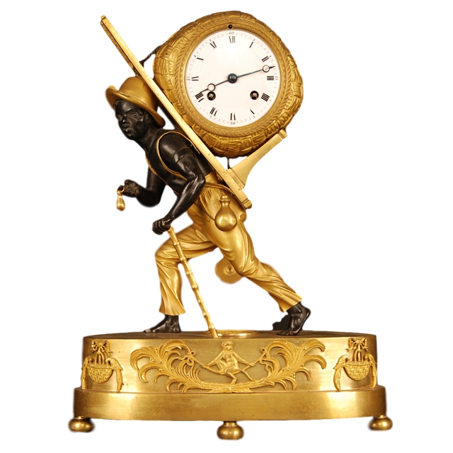 ABS-17 Pendule Directoire 'Le Portefaix' Au Bon Sauvage