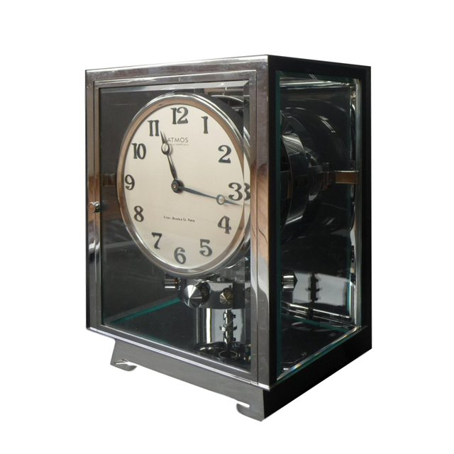 M153 Reutter nickel Atmos, no 3258, 5 glasses, France circa 1930.