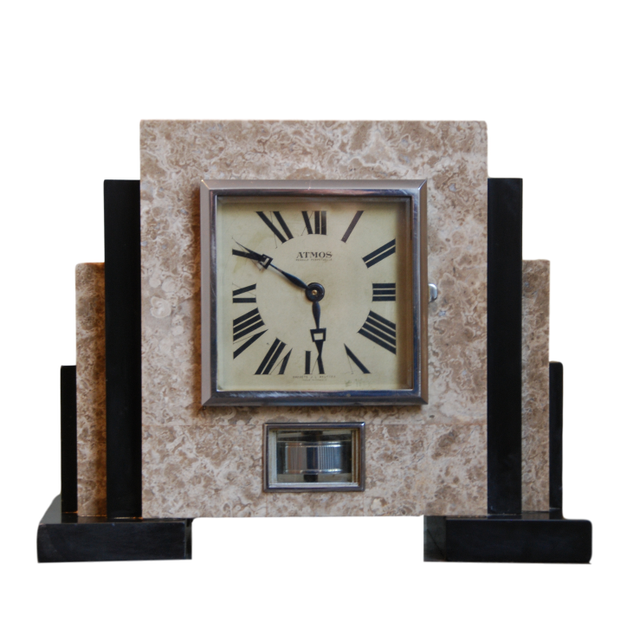 M158 French marble Reutter Atmos mantel timepiece