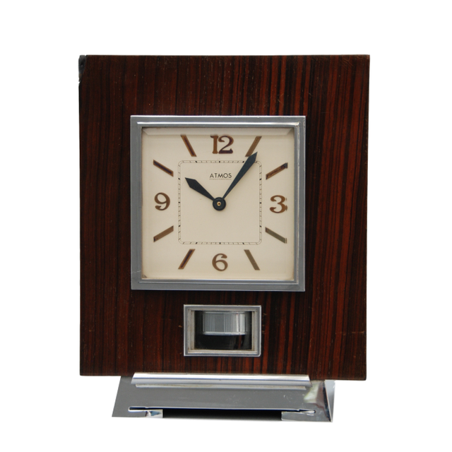 M146 Atmos clock, Palisander wood, J.L. Reutter nr. 4424, France circa 1930.