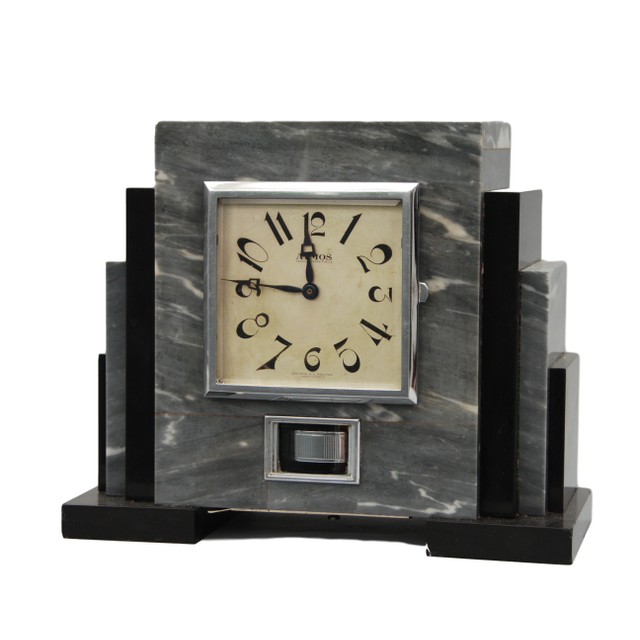 M165 French marble Atmos mantel timepiece set Reutter.