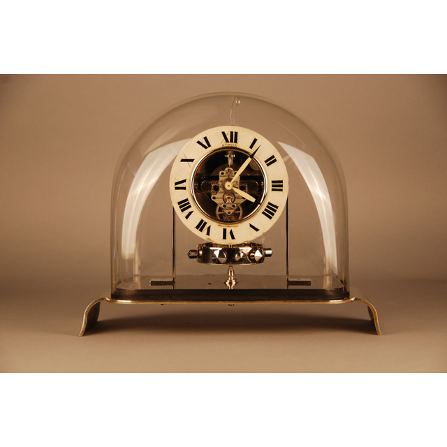 M167 Atmos clock PO1, skeleton dial and glass dome, Reutter nr. 3613, France ca. 1930.