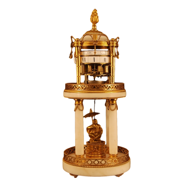 CT04 Pendule a cercles tournants signed