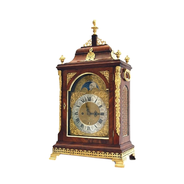 BR19 Dutch table clock with Moon phase and date