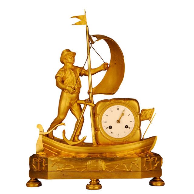 M156 Gilt bronze French Directoire 'genre clock'