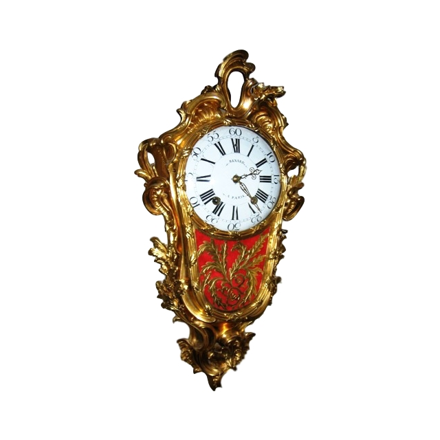 W01 Gilt Transitional Louis XV/XVI Cartel clock