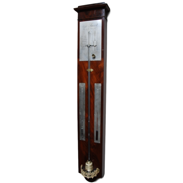 BA06 French Barometer/ Thermometer by Charles Frecót - Rue de la harpe no 93
