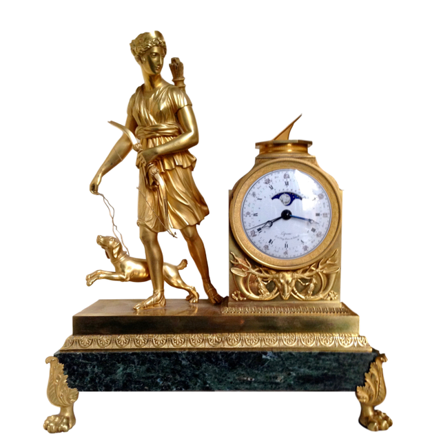M224 Important French Diana mantle Clock LePaute
