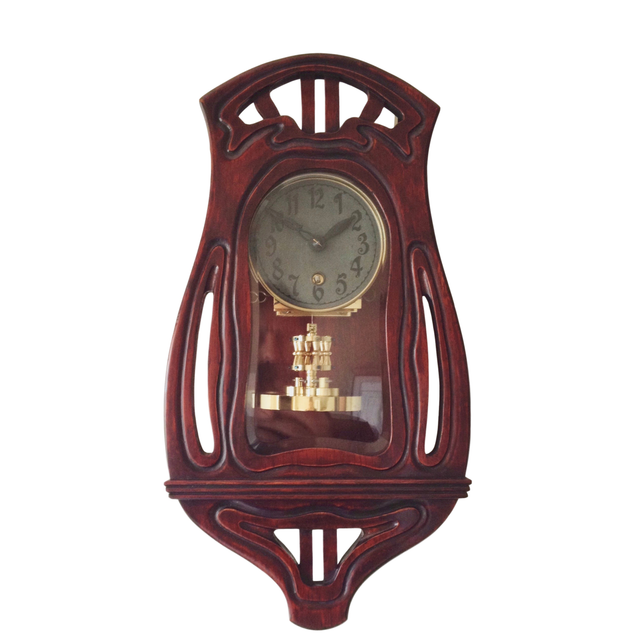 W44 Art Nouveau torsion pendulum wall clock