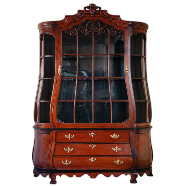 A Dutch Colonial Display Cabinet