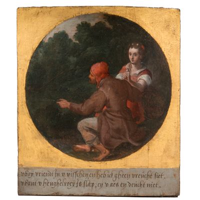 Twee panelen met schunnige rijmpjes