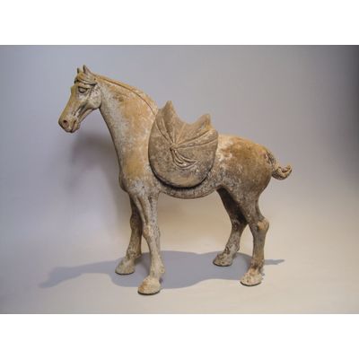 A WALKING HORSE WITH REMOVABLE SADDLE 