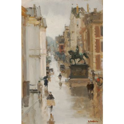 Gezicht op het Noordeinde, Den Haag