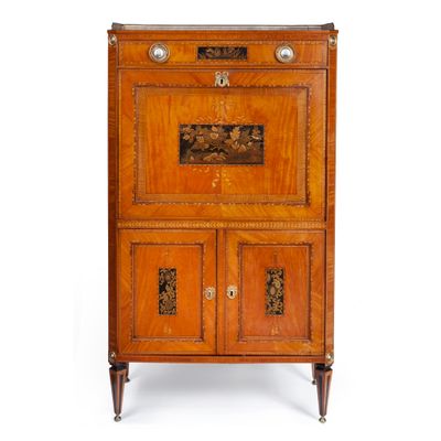 Dutch Louis Seize Secrétaire à Abbatant