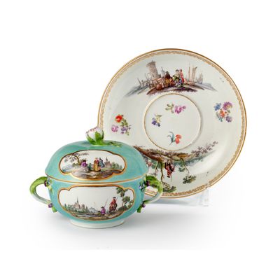 Meissen tureen with saucer