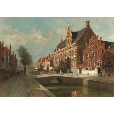 View on the Turfmarkt with Chancellery Leeuwarden