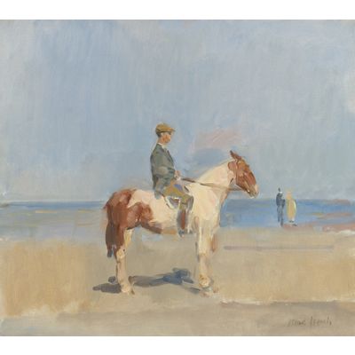 Horseman on the beach of Viareggio