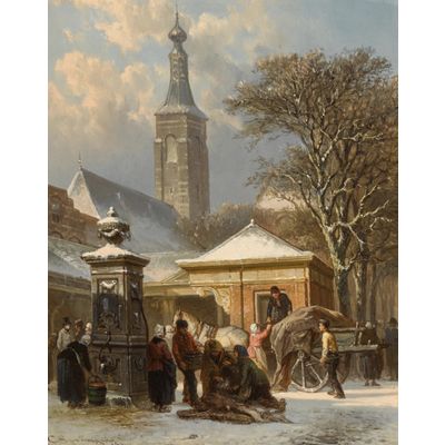 The Fish Market of Zaltbommel in winter