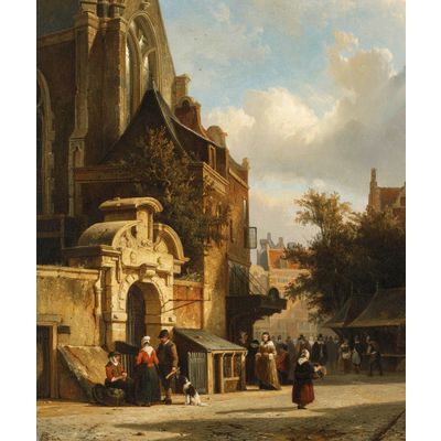 Gate of the Zuiderkerkhof, with the Nieuwezijds Chapel