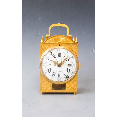 A French Pendule d'Officier, 'FIÉFÉ à Paris', Louis XVI ca. 1780.