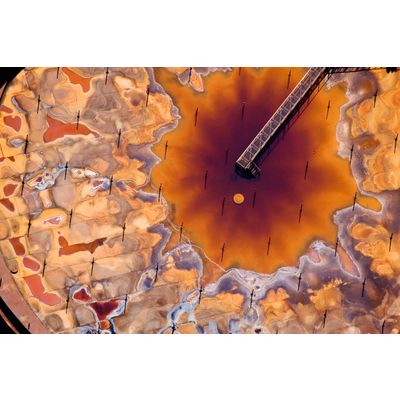 Inside of Tank at Syncrude oil sands upgrader