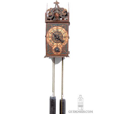An early South German polychrome automaton wall clock, circa 1590.
